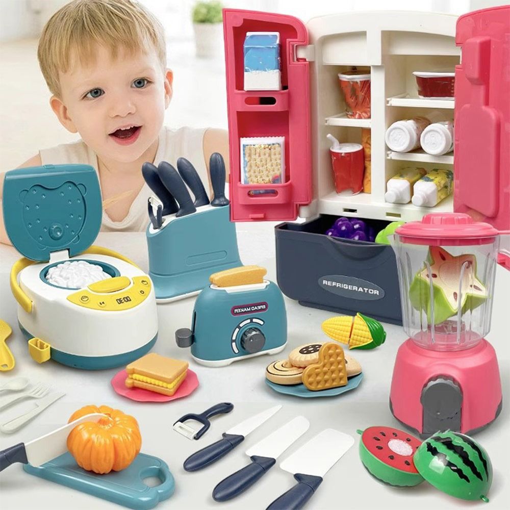 Commercial Kitchen Stove - Funny Multicolor Cooking Playset Plastic Microwave