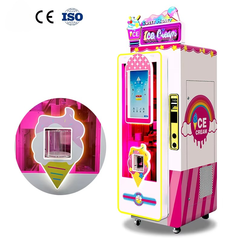 Soft Serve Ice Cream Machine - Factory Manufacture OEM Self-service 3 Flavors