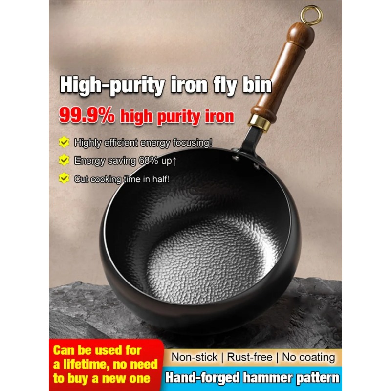 Commercial Kitchen Stove - Big Belly Pot Uncoated Hand-Made Iron