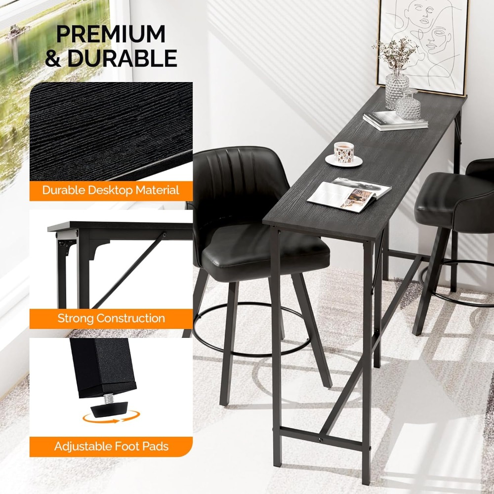 71 Inch High Top Bar Table, Wo - Commercial Kitchen Counter 评论和价格