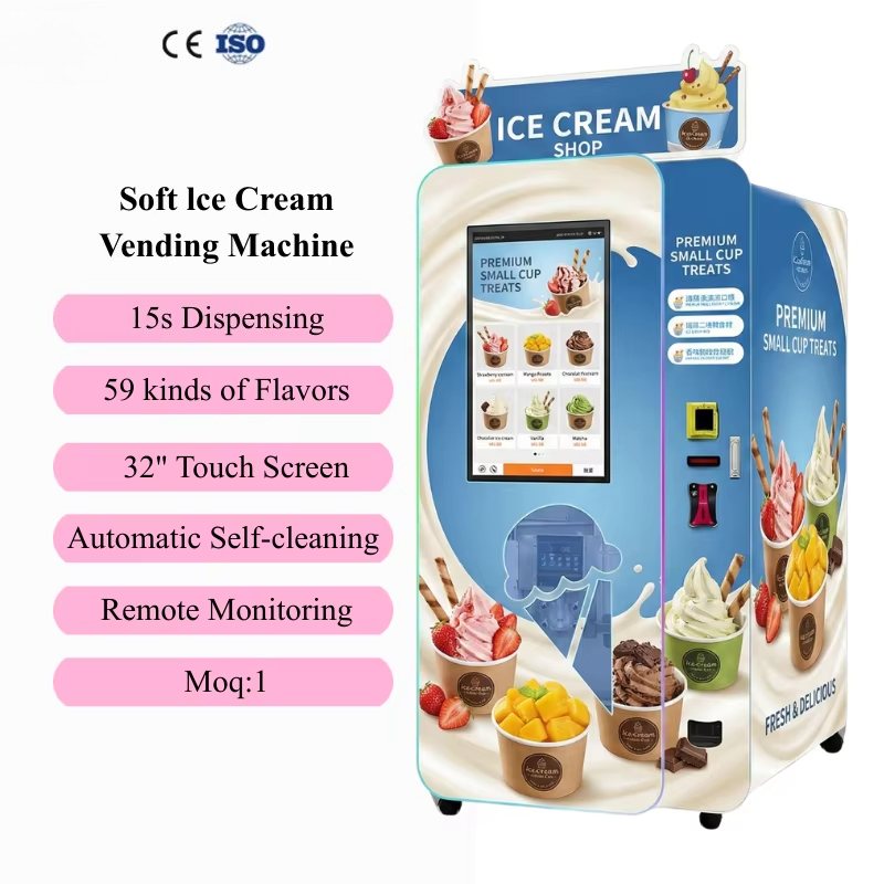 Ice Cream Vending Machine Auto - Soft Serve Ice Cream Machine 评论和价格