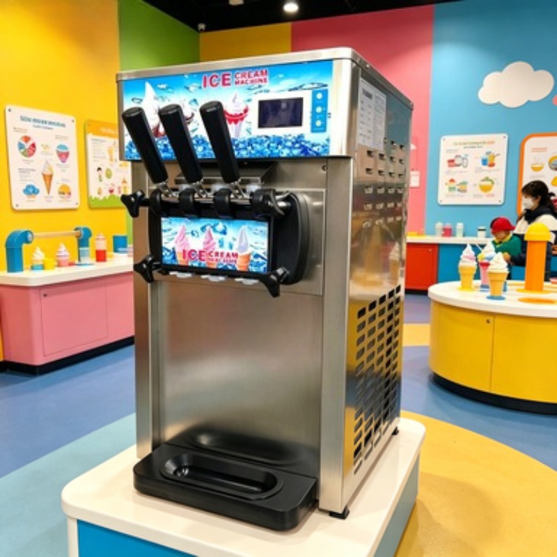 Floor Standing Ice Cream Maker - Soft Serve Ice Cream Machine 评论和价格