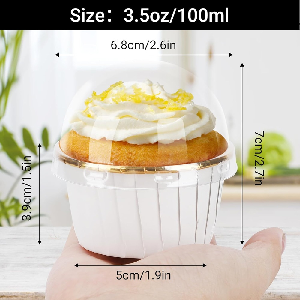 50 pcs Muffins Cup Paper Cupca - Commercial Kitchen Items 评论和价格