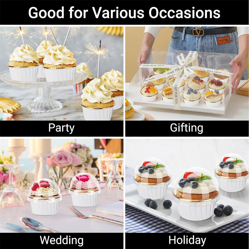 50 pcs Muffins Cup Paper Cupca - Commercial Kitchen Items 评论和价格