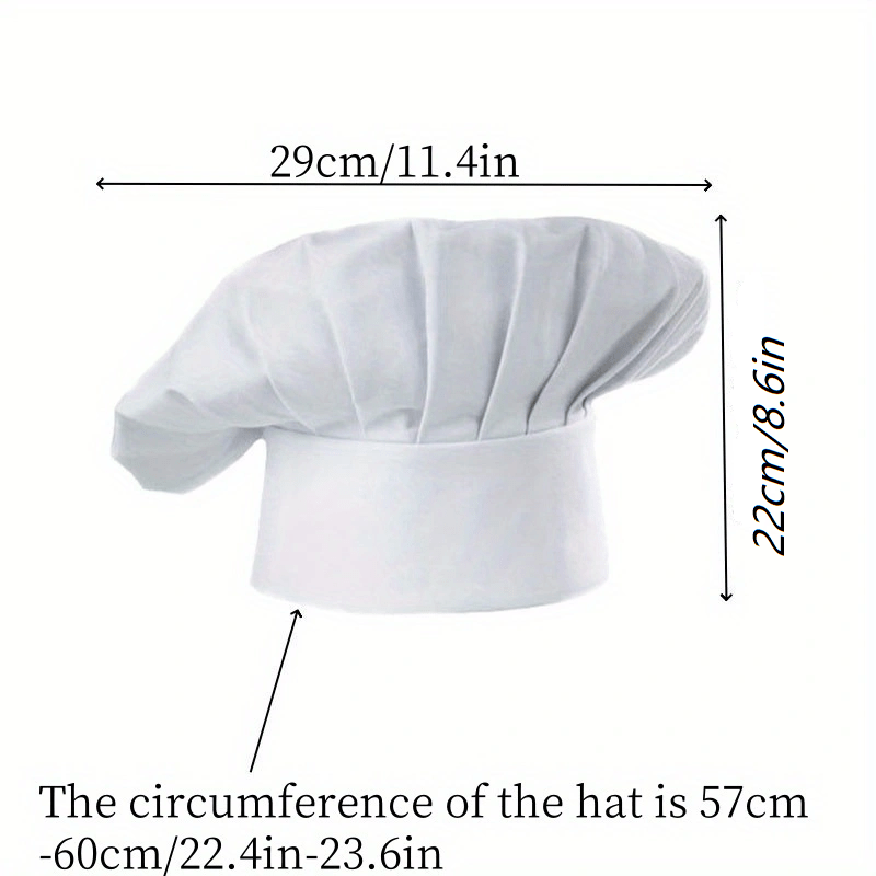 3pcs Chef Hat Adult Adjustable - Commercial Kitchen Services 评论和价格