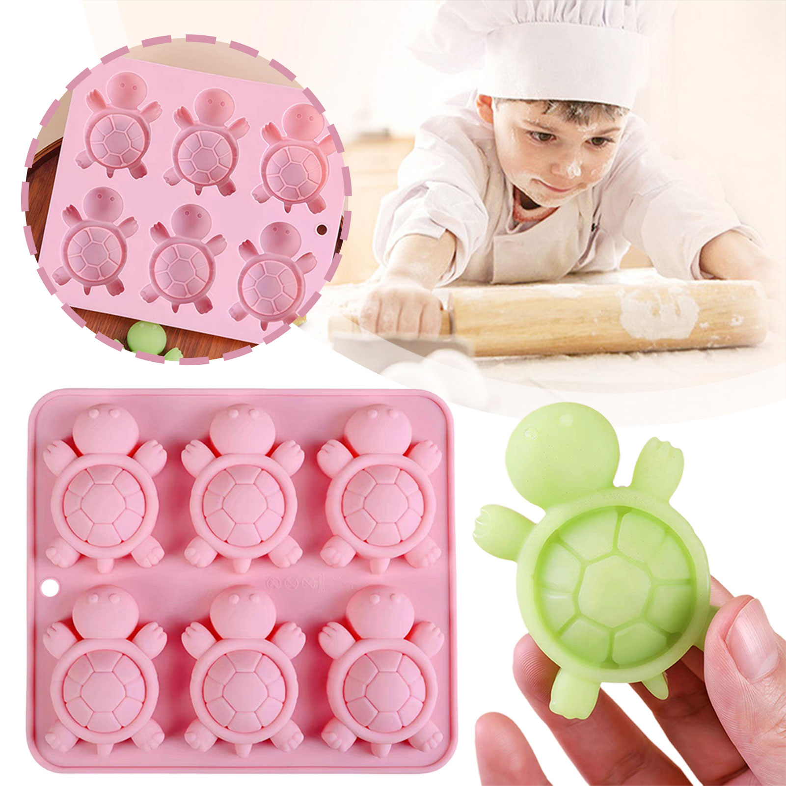 Turtles Ice Tray 3D Tortoises  - Commercial Kitchen Items 评论和价格