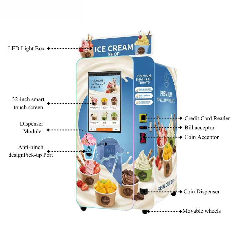 Customized Soft Ice Cream Vend - Soft Serve Ice Cream Machine 评论和价格