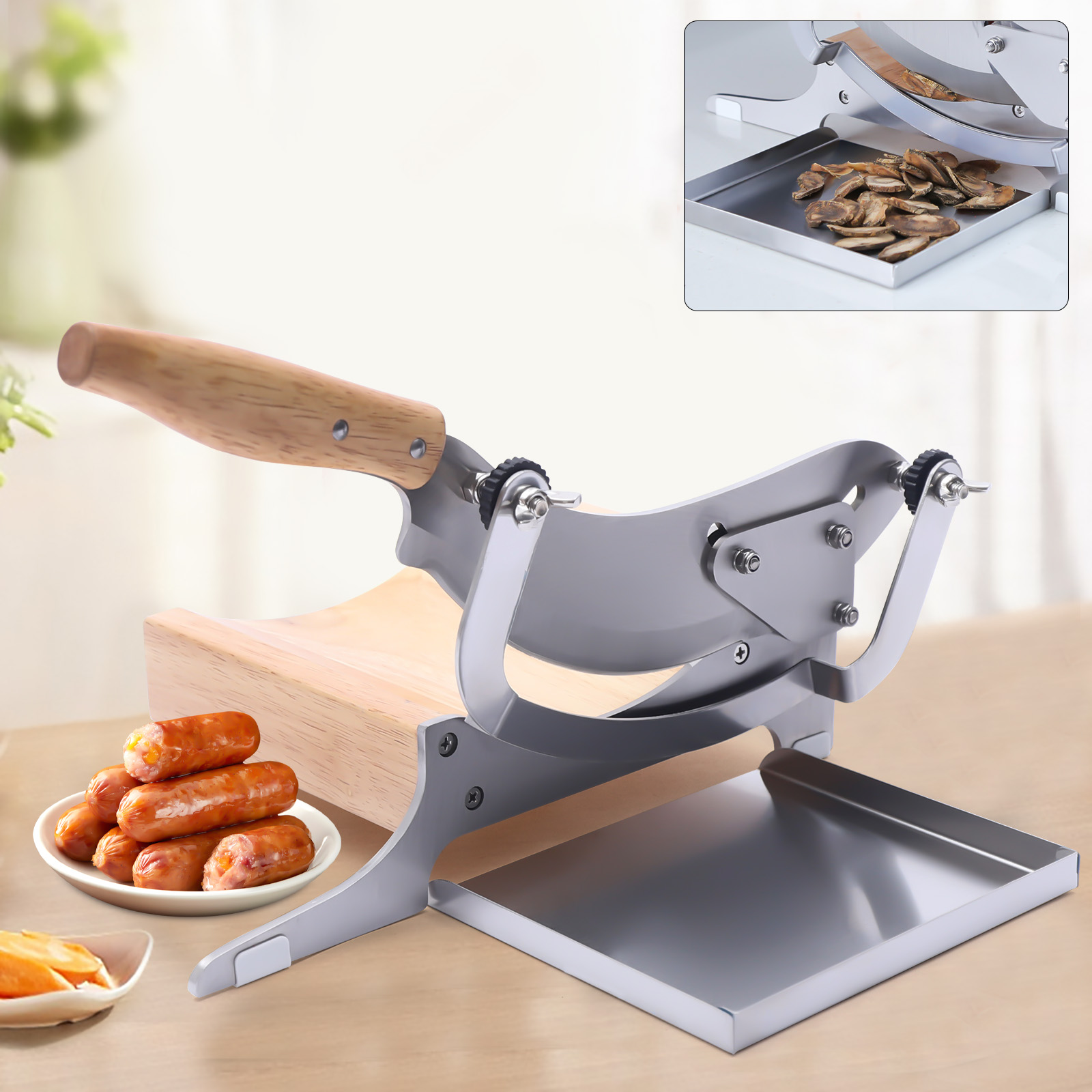 Stainless Steel Manual Meat &  - Meat Slicer Machine 评论和价格