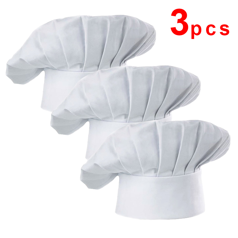 3pcs High22cm Cook Hat White C - Commercial Kitchen Services 评论和价格