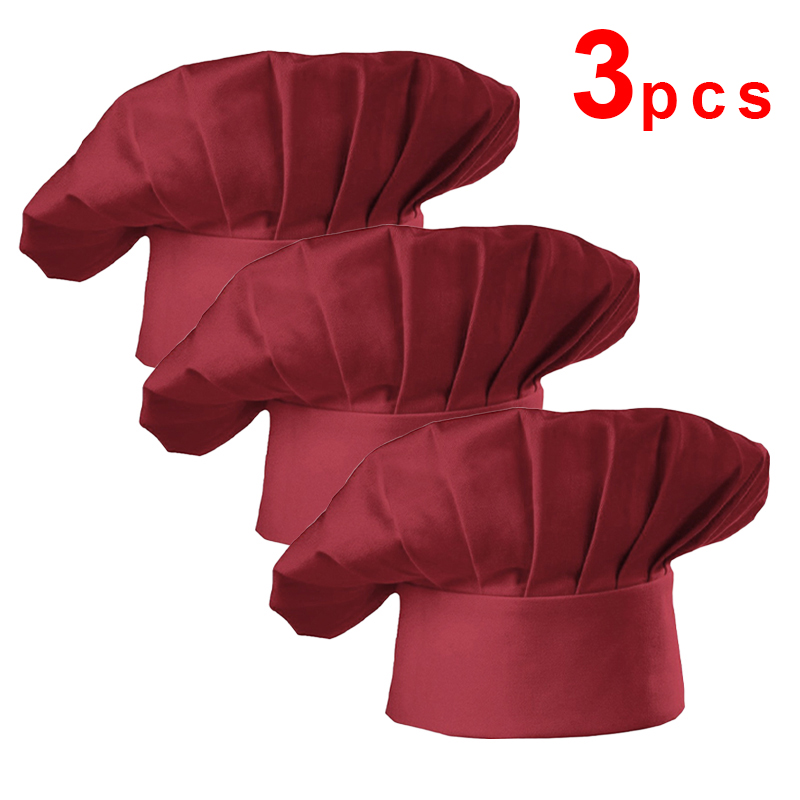 3pcs High22cm Cook Hat White C - Commercial Kitchen Services 评论和价格