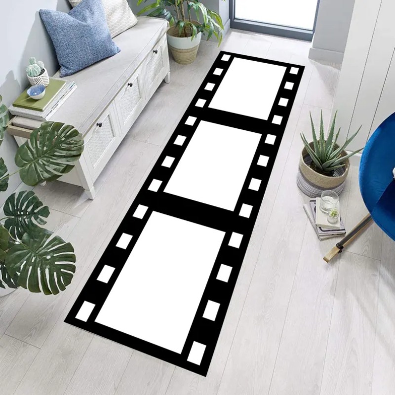 Black White Stripe Pattern Run - Commercial Kitchen Mats 评论和价格