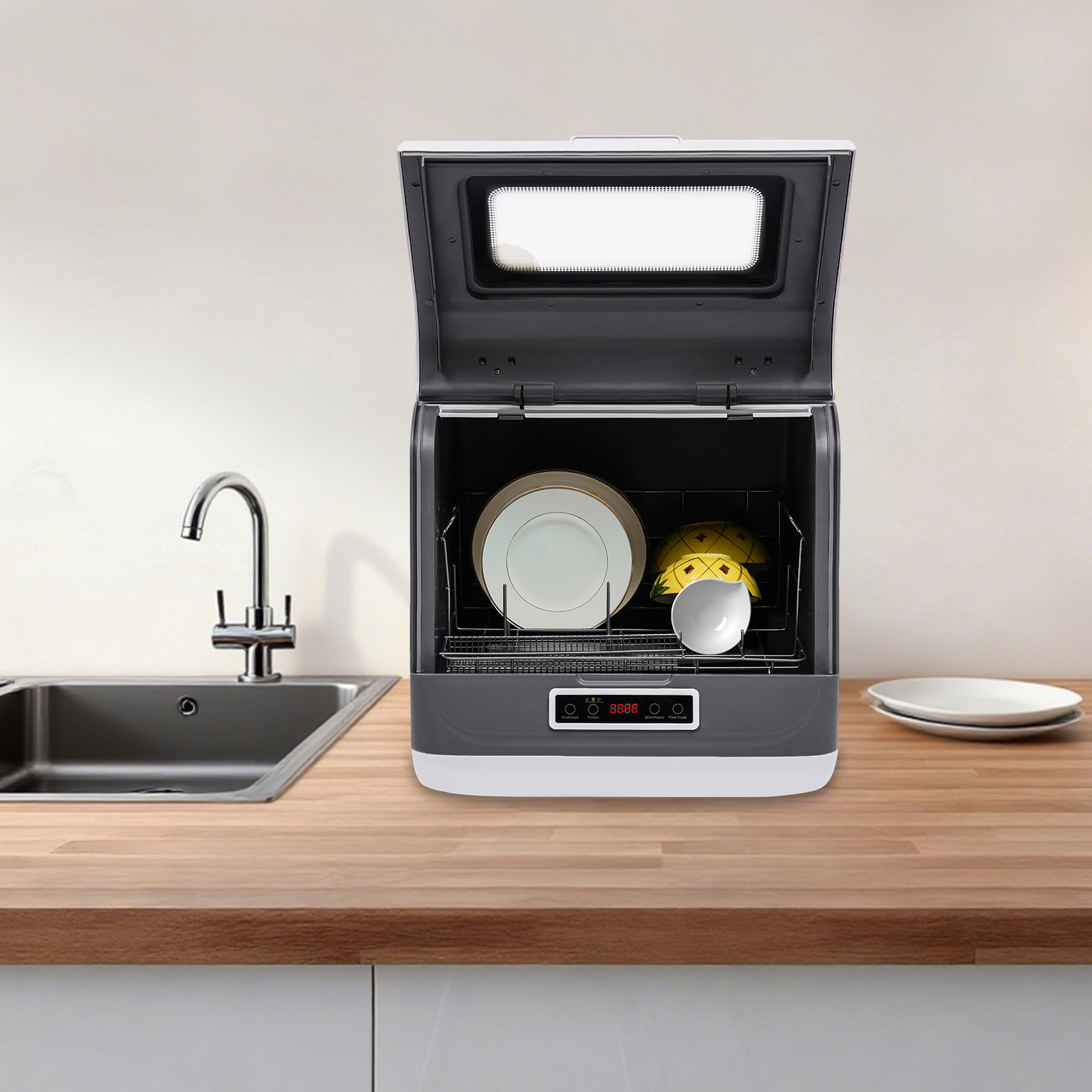 Countertop Dishwasher+800W Rat - Commercial Kitchen Dishwasher 评论和价格