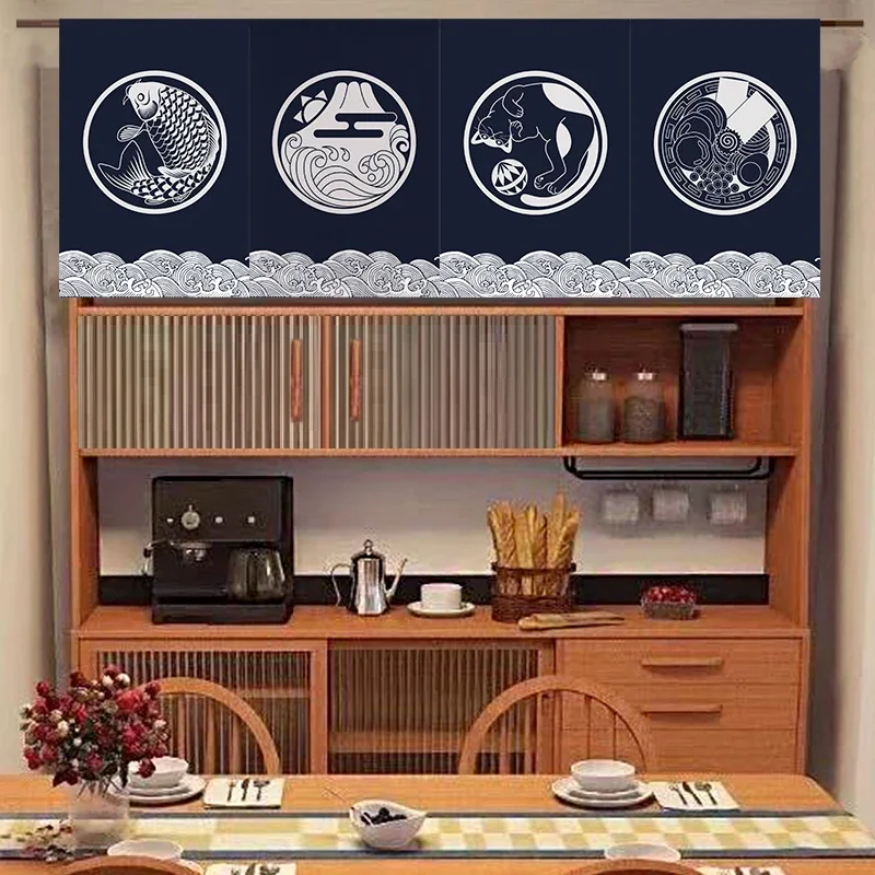 Japanese Short Curtain Decorat - Commercial Kitchen Canopy 评论和价格
