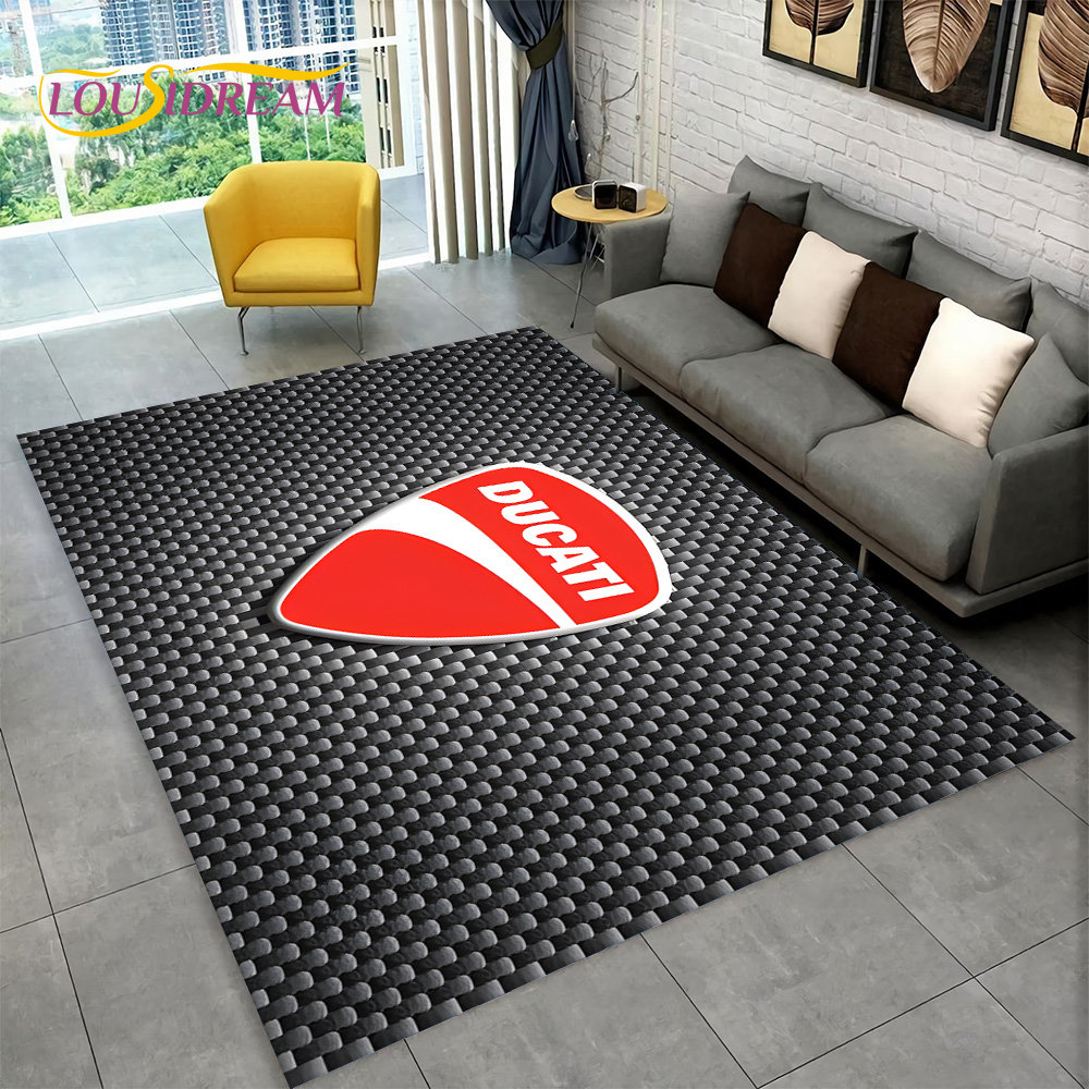 3D D-Ducati Pattern Area Rug L - Commercial Kitchen Mats 评论和价格