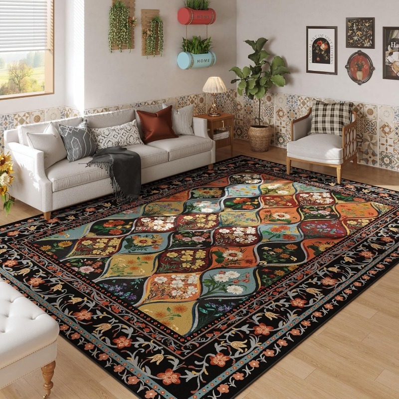 Bohemian Floral Pattern Living - Commercial Kitchen Mats 评论和价格